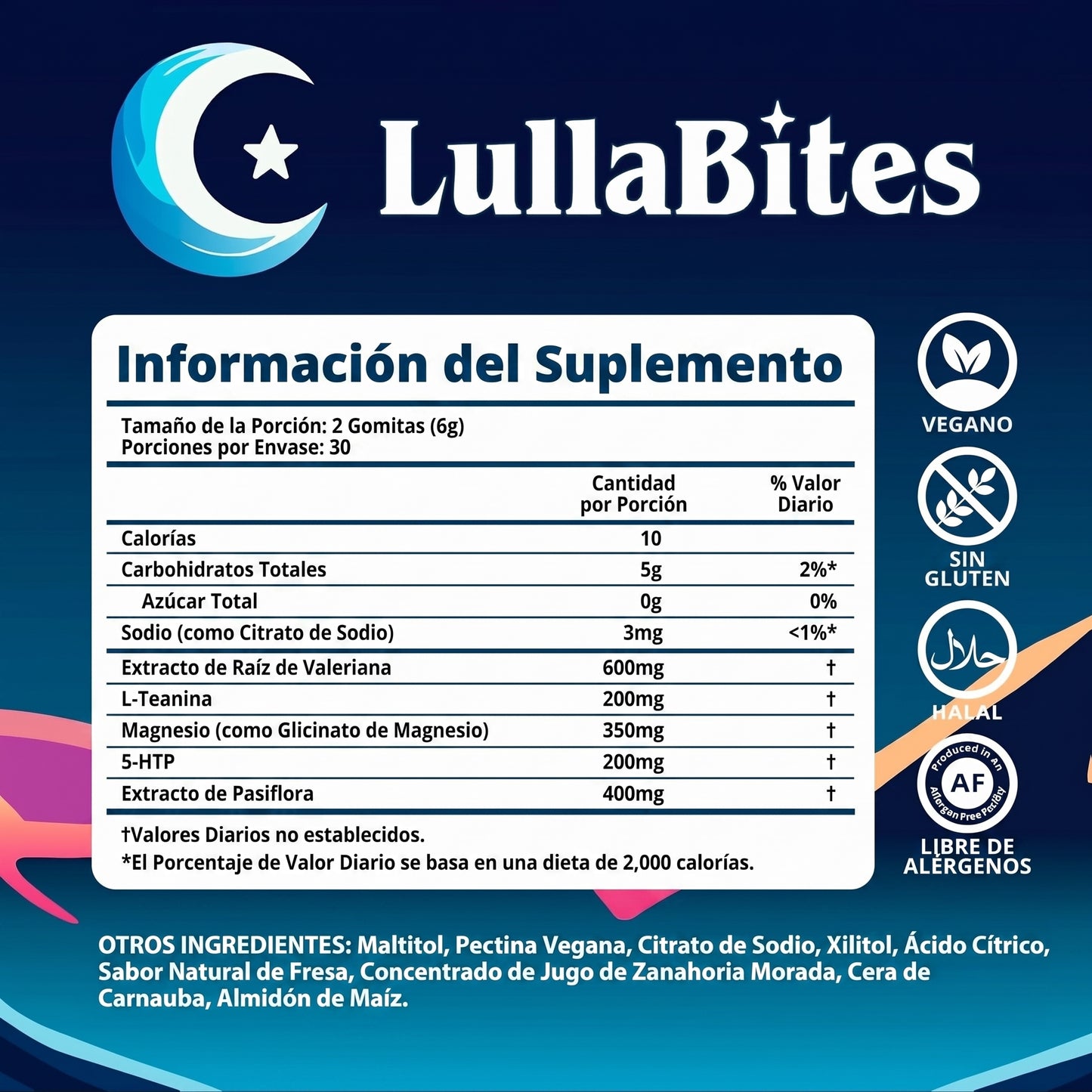 LullaBites — Gomitas Naturales para Dormir Sin Melatonina | Despierta con Energía Real